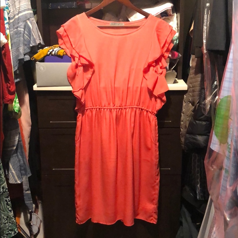 Never worn ruffle mini dress